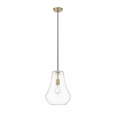 Innovations Fairfield 1-LT 11.75" Mini Pendant - Brushed Brass - 491-1P-BB-G572-12