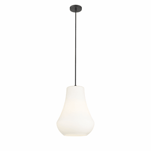 Innovations Fairfield 1-LT 11.75" Mini Pendant - Matte Black - 491-1P-BK-G571-12