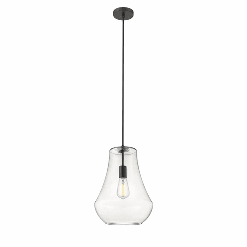 Innovations Fairfield 1-LT 11.75" Mini Pendant - Matte Black - 491-1P-BK-G572-12