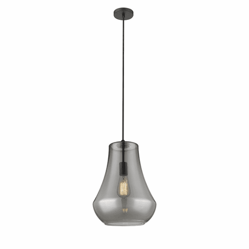 Innovations Fairfield 1-LT 11.75" Mini Pendant - Matte Black - 491-1P-BK-G573-12