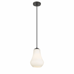 Innovations Fairfield 1-LT 7" LED Mini Pendant - Matte Black - 490-1P-BK-G571-7-LED