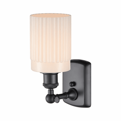 Innovations Hadley 1-LT Sconce - Matte Black - 516-1W-BK-G341