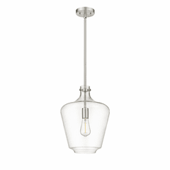 Innovations Lowell 1-LT 12" LED Mini Pendant - Brushed Satin Nickel - 493-1S-SN-G502-12-LED