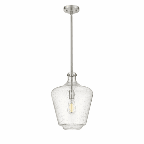 Innovations Lowell 1-LT 12" LED Mini Pendant - Brushed Satin Nickel - 493-1S-SN-G504-12-LED