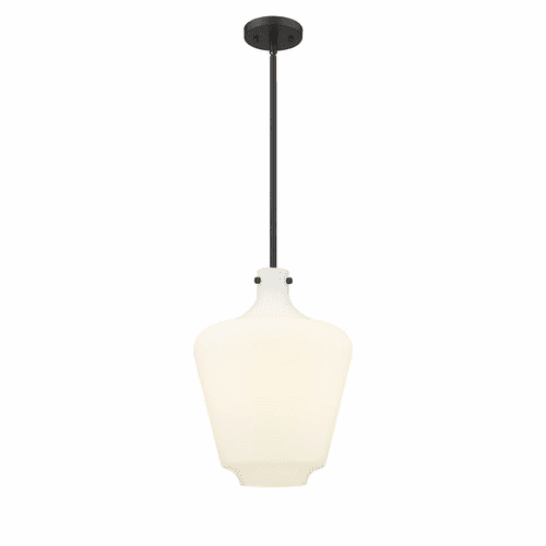 Innovations Lowell 1-LT 12" LED Mini Pendant - Matte Black - 493-1S-BK-G501-12-LED