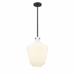 Innovations Lowell 1-LT 12" LED Mini Pendant - Matte Black - 493-1S-BK-G501-12-LED