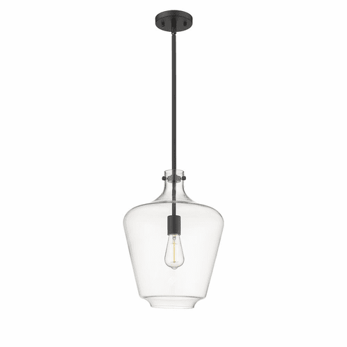 Innovations Lowell 1-LT 12" LED Mini Pendant - Matte Black - 493-1S-BK-G502-12-LED