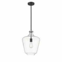 Innovations Lowell 1-LT 12" LED Mini Pendant - Matte Black - 493-1S-BK-G502-12-LED