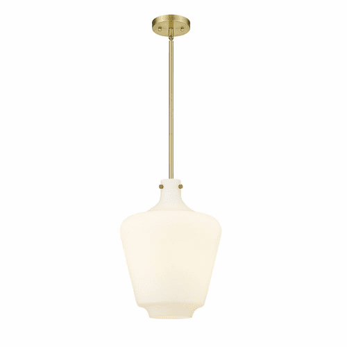 Innovations Lowell 1-LT 12" LED Mini Pendant - Satin Gold - 493-1S-SG-G501-12-LED