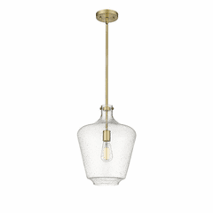 Innovations Lowell 1-LT 12" Mini Pendant - Brushed Brass - 493-1S-BB-G504-12