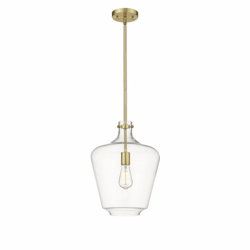 Innovations Lowell 1-LT 12" Mini Pendant - Satin Gold - 493-1S-SG-G502-12