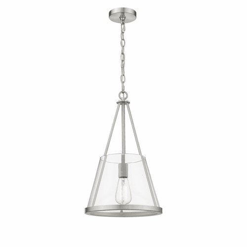 Innovations Lux 1-LT Mini Pendant - Brushed Satin Nickel - 383-1S-SN-G384A-12CL