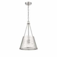Innovations Lux 1-LT Mini Pendant - Brushed Satin Nickel - 383-1S-SN-G384B-12CL Innovations Lux 1-LT Mini Pendant - Brushed Satin Nickel - 383-1S-SN-G384B-12CL