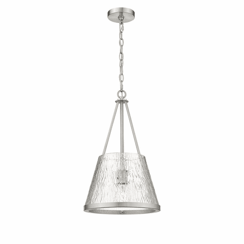 Innovations Lux LED Mini Pendant - Brushed Satin Nickel - 383-1S-SN-G384B-12CL-LED