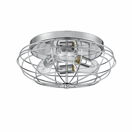 Innovations Muselet 3-LT Flush Mount - Polished Chrome - 510-3C-PC