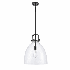 Innovations Newton 1 Light Mini Pendant - Matte Black - 412-1S-BK-14CL