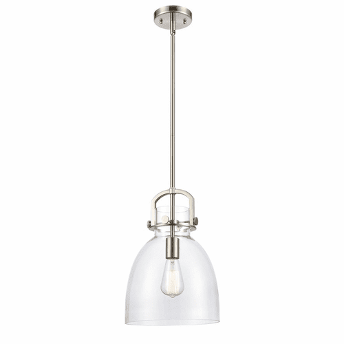 Innovations Newton Bell Mini Pendant - Brushed Satin Nickel - 412-1S-SN-10CL