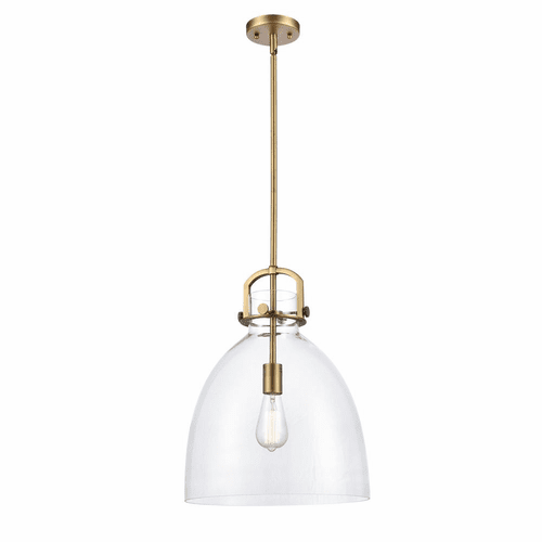 Innovations Newton Bell Pendant - Brushed Brass - 412-1S-BB-14CL