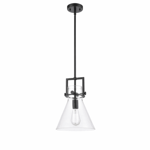 Innovations Newton Cone Mini Pendant - Matte Black - 411-1S-BK-10CL