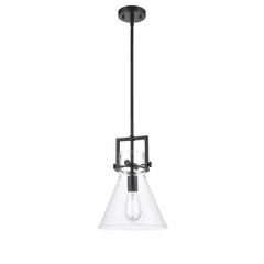 Innovations Newton Cone Mini Pendant - Matte Black - 411-1S-BK-10CL