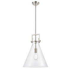 Innovations Newton Cone Pendant - Brushed Satin Nickel - 411-1S-SN-14CL