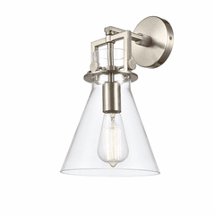 Innovations Newton Cone Sconce - Brushed Satin Nickel - 411-1W-SN-8CL