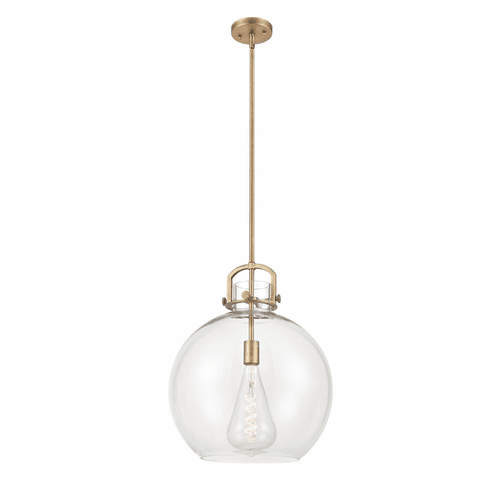 Innovations Newton Sphere 1-LT 16" Pendant - Brushed Brass - 410-1S-BB-16CL