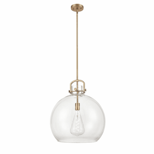 Innovations Newton Sphere 1-LT 18" Pendant - Brushed Brass - 410-1S-BB-18CL