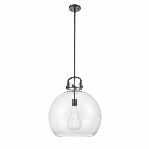 Innovations Newton Sphere 1-LT 18" Pendant - Matte Black - 410-1S-BK-18CL