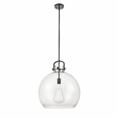 Innovations Newton Sphere 1-LT 18" Pendant - Matte Black - 410-1S-BK-18CL