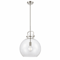 Innovations Newton Sphere Pendant - Brushed Satin Nickel - 410-1S-SN-14CL