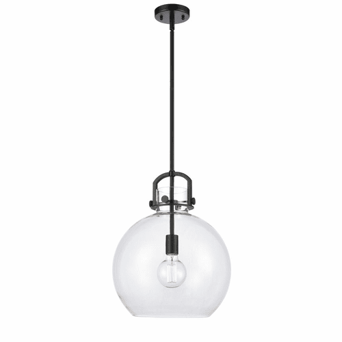 Innovations Newton Sphere Pendant - Matte Black - 410-1S-BK-14CL