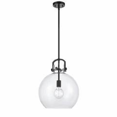 Innovations Newton Sphere Pendant - Matte Black - 410-1S-BK-14CL