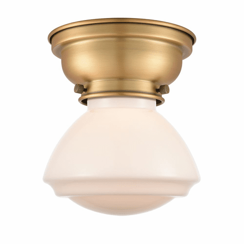 Innovations Olean 1-LT Flush Mount - Brushed Brass - 623-1F-BB-G321