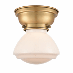 Innovations Olean 1-LT Flush Mount - Brushed Brass - 623-1F-BB-G321