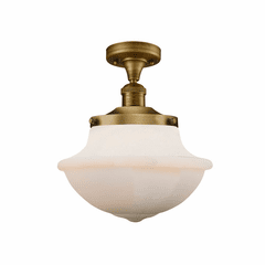 Innovations Oxford Semi-Flush Mount - Brushed Brass - 517-1CH-BB-G541