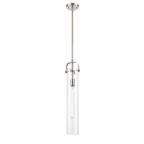 Innovations Pilaster 1 Light Mini Pendant - Brushed Satin Nickel - 413-1S-SN-4CL