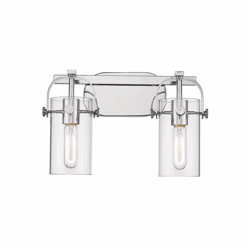 Innovations Pilaster 2-LT 17" Bath Vanity-LT - Polished Nickel - 423-2W-PC-4CL