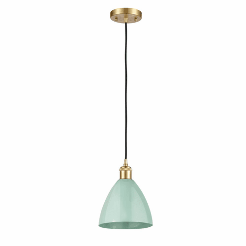 Innovations Plymouth Dome 1-LT Mini Pendant - Satin Gold - 516-1P-SG-MBD-75-SF