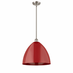 Innovations Plymouth Dome 1-LT Pendant - Brushed Satin Nickel - 516-1S-SN-MBD-16-RD-LED