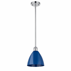 Innovations Plymouth Dome 1-LT Pendant - Polished Chrome - 516-1S-PC-MBD-75-BL-LED