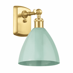 Innovations Plymouth Dome 1-LT Sconce - Satin Gold - 516-1W-SG-MBD-75-SF