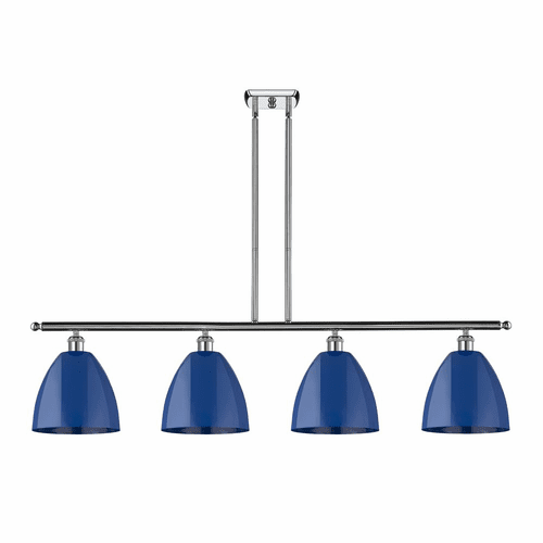 Innovations Plymouth Dome 4-LT Island Light - Polished Chrome - 516-4I-PC-MBD-9-BL-LED