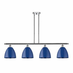 Innovations Plymouth Dome 4-LT Island Light - Polished Chrome - 516-4I-PC-MBD-9-BL-LED