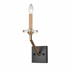Innovations Raleigh 1-LT Wall Sconce - Black Brushed Brass - 331-1W-BBG