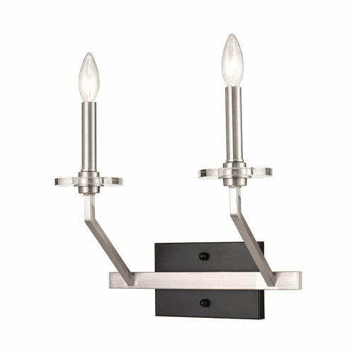 Innovations Raleigh 2-LT Wall Sconce - Black Satin Nickel - 331-2W-BSN