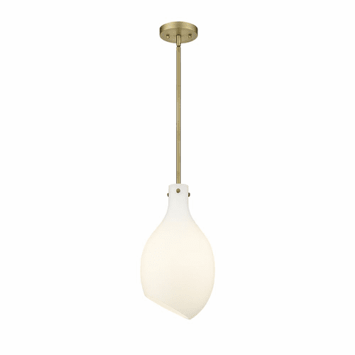 Innovations Salem 1-LT 8.5" LED Mini Pendant - Brushed Brass - 493-1S-BB-G551-9-LED