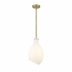 Innovations Salem 1-LT 8.5" LED Mini Pendant - Brushed Brass - 493-1S-BB-G551-9-LED