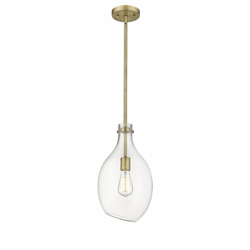 Innovations Salem 1-LT 8.5" Mini Pendant - Brushed Brass - 493-1S-BB-G552-9