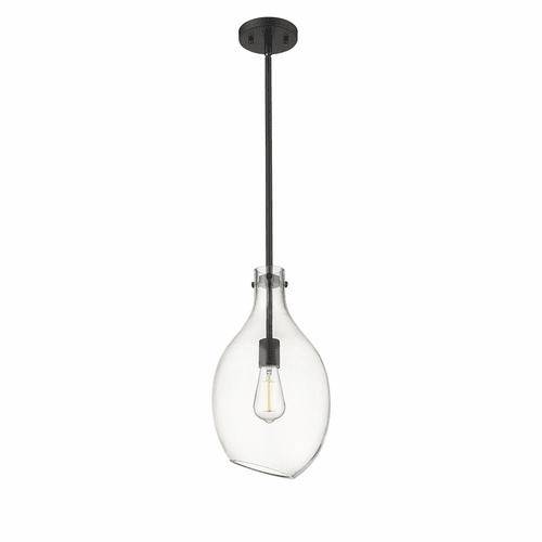 Innovations Salem 1-LT 8.5" Mini Pendant - Matte Black - 493-1S-BK-G552-9